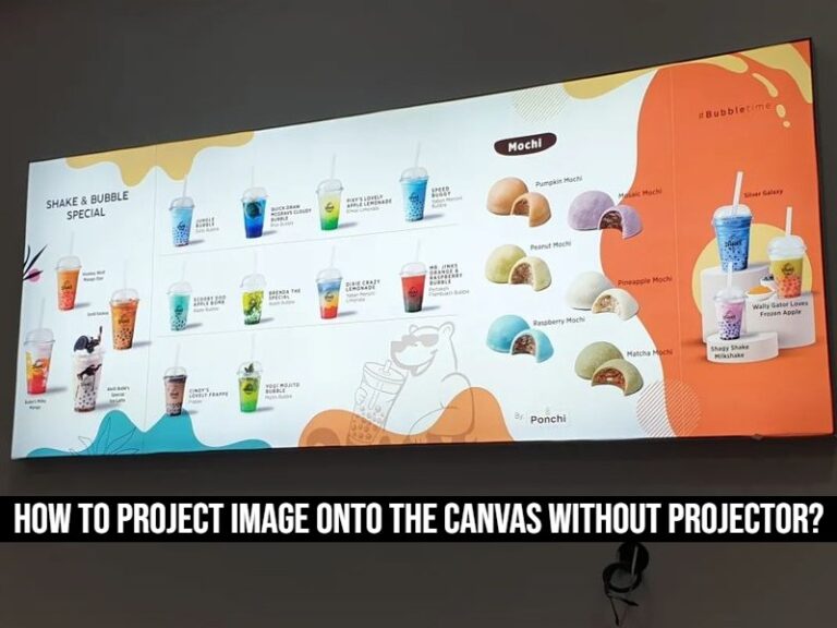 How To Project Image Onto The Canvas Without Projector